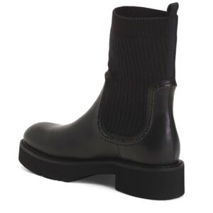 Elegant Black Leather Ankle Booties